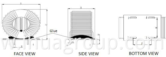 High Stability T25*15*15 Power Toroidal Core Common Mode Choke Coil AC Filter